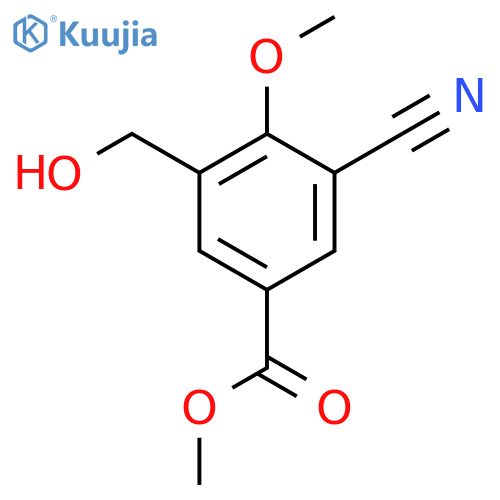 Methyl 3-cyano-5-hydroxymethyl-4-methoxybenzoate structure