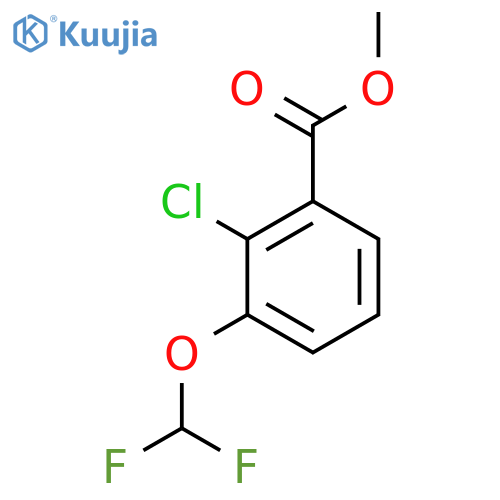 Methyl 2-chloro-3-(difluoromethoxy)benzoate structure
