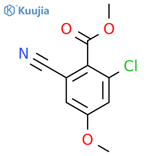 Methyl 2-chloro-6-cyano-4-methoxybenzoate structure