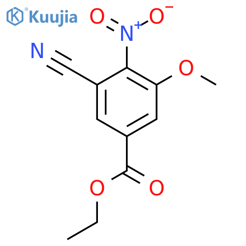 Ethyl 3-cyano-5-methoxy-4-nitrobenzoate structure