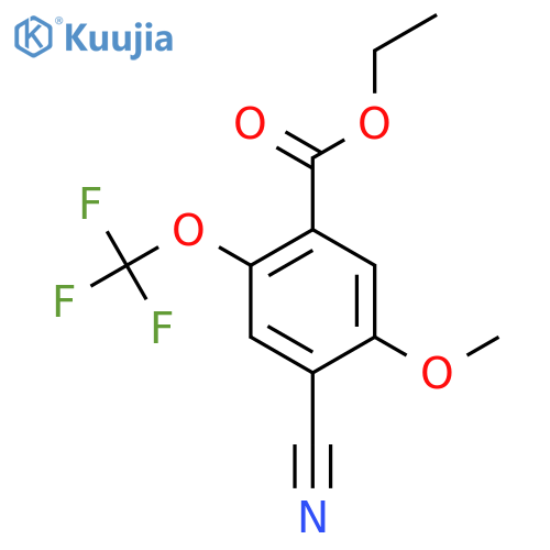 Ethyl 4-cyano-5-methoxy-2-(trifluoromethoxy)benzoate structure
