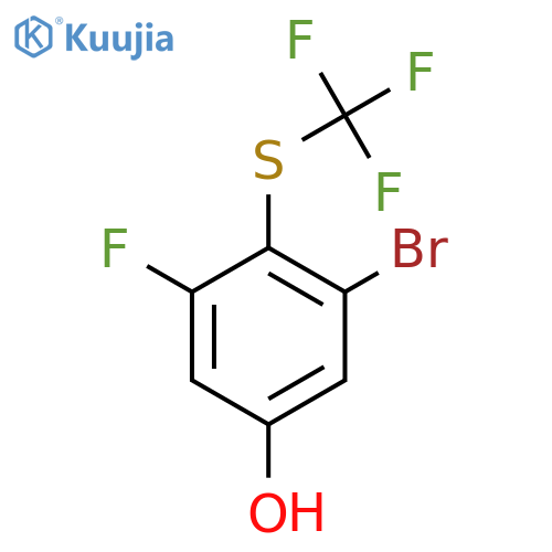 3-Bromo-5-fluoro-4-(trifluoromethylthio)phenol structure