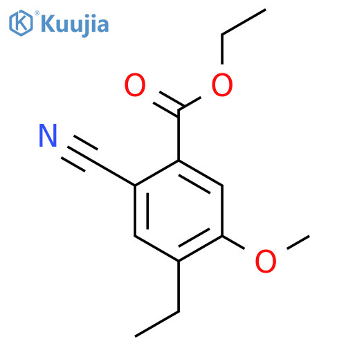 Ethyl 2-cyano-4-ethyl-5-methoxybenzoate structure