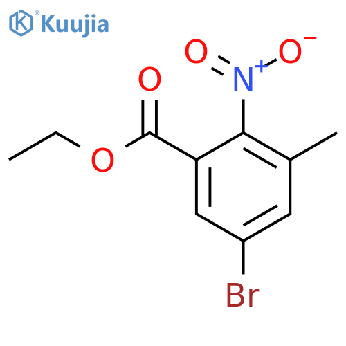 Ethyl 5-bromo-3-methyl-2-nitrobenzoate structure