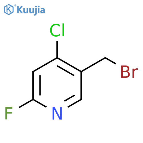 5-Bromomethyl-4-chloro-2-fluoropyridine structure