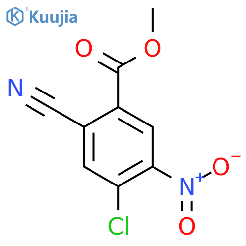 Methyl 4-chloro-2-cyano-5-nitrobenzoate structure