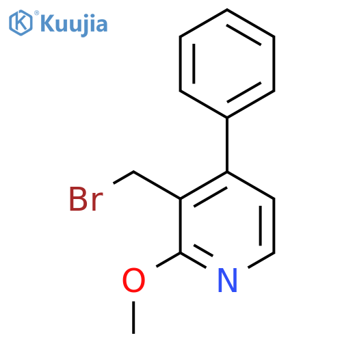 3-Bromomethyl-2-methoxy-4-phenylpyridine structure