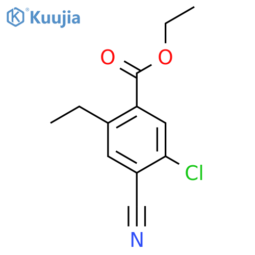 Ethyl 5-chloro-4-cyano-2-ethylbenzoate structure