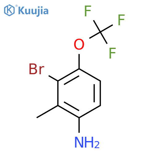 3-Bromo-2-methyl-4-(trifluoromethoxy)aniline structure