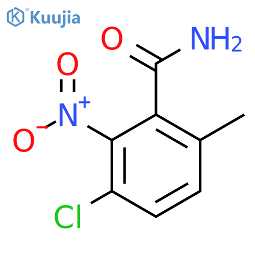 3-Chloro-6-methyl-2-nitrobenzamide structure