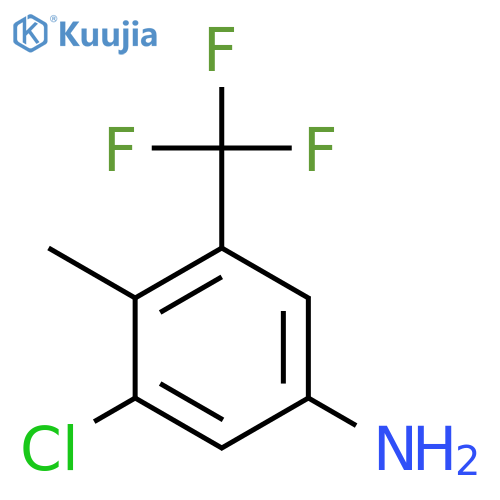 3-Chloro-4-methyl-5-(trifluoromethyl)aniline structure