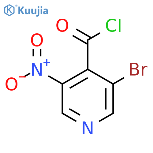 3-Bromo-5-nitropyridine-4-carbonyl chloride structure