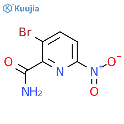 3-Bromo-6-nitropicolinamide structure
