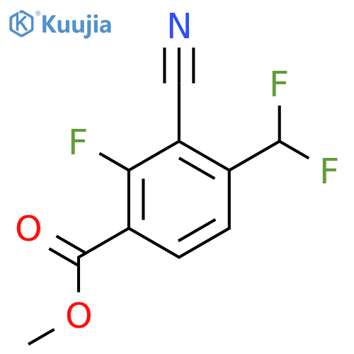 Methyl 3-cyano-4-difluoromethyl-2-fluorobenzoate structure