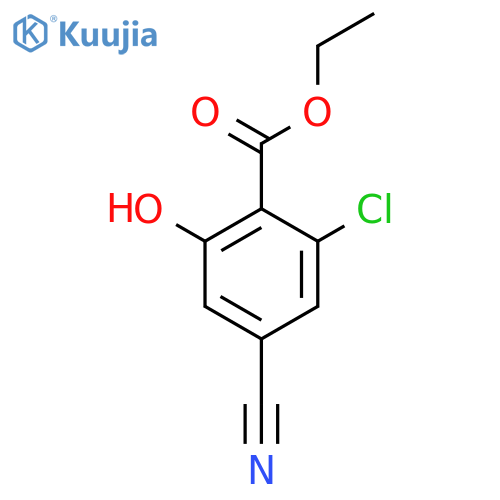 Ethyl 2-chloro-4-cyano-6-hydroxybenzoate structure