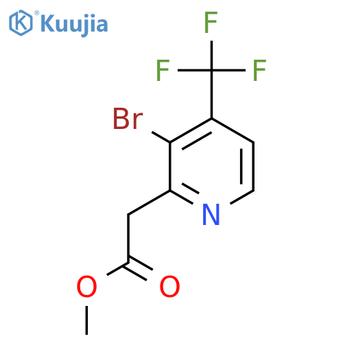 Methyl 3-bromo-4-(trifluoromethyl)pyridine-2-acetate structure