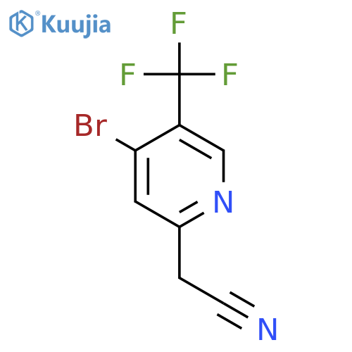 4-Bromo-5-(trifluoromethyl)pyridine-2-acetonitrile structure