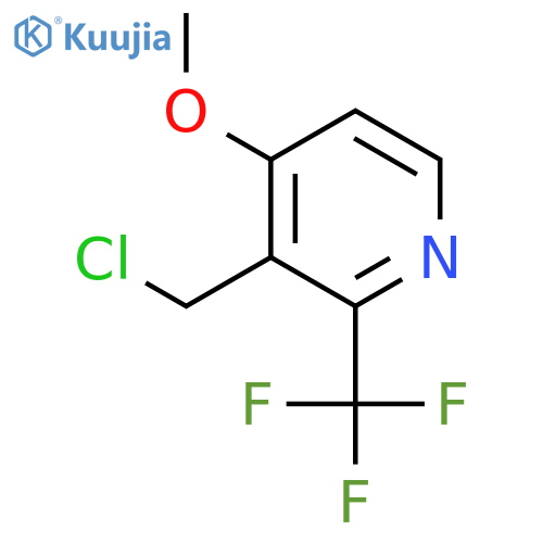 3-Chloromethyl-4-methoxy-2-(trifluoromethyl)pyridine structure