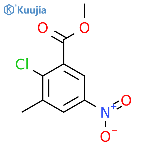 Methyl 2-chloro-3-methyl-5-nitrobenzoate structure