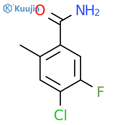 4-Chloro-5-fluoro-2-methylbenzamide structure