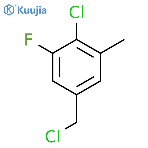 4-Chloro-3-fluoro-5-methylbenzyl chloride structure