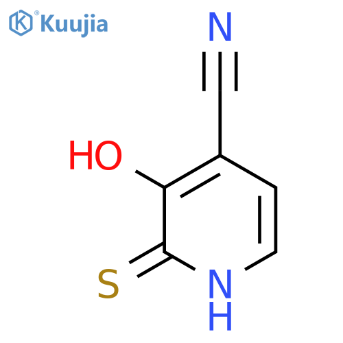 3-Hydroxy-2-mercaptoisonicotinonitrile structure