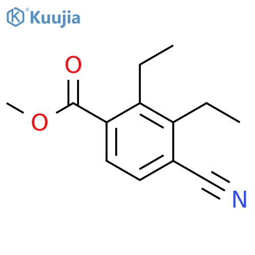 Methyl 4-cyano-2,3-diethylbenzoate structure
