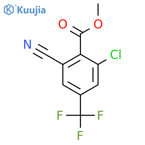 Methyl 2-chloro-6-cyano-4-(trifluoromethyl)benzoate structure