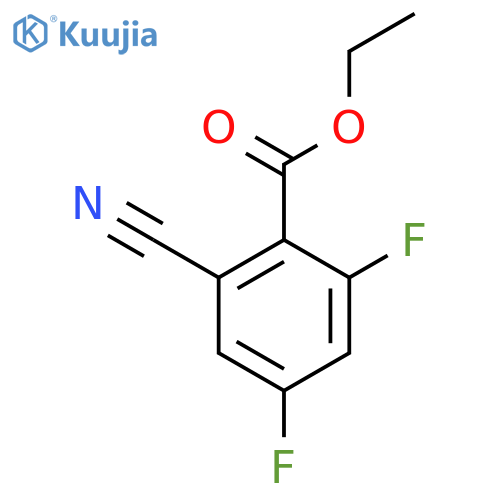 Ethyl 2-cyano-4,6-difluorobenzoate structure