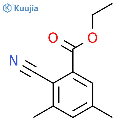Ethyl 2-cyano-3,5-dimethylbenzoate structure