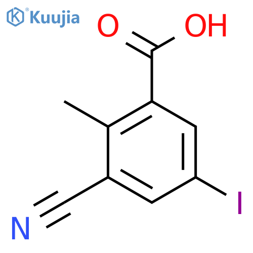 3-Cyano-5-iodo-2-methylbenzoic acid structure