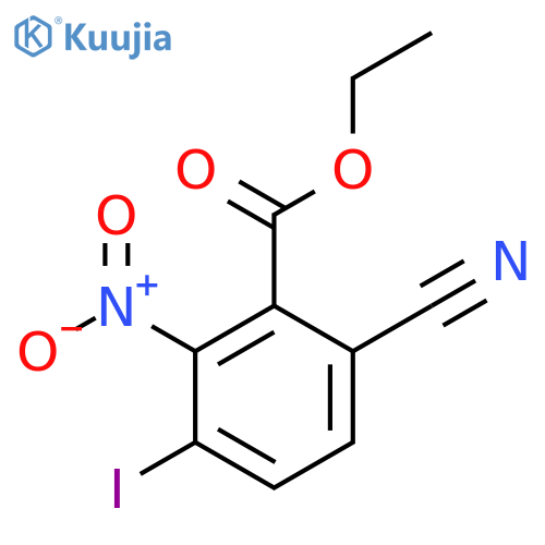 Ethyl 6-cyano-3-iodo-2-nitrobenzoate structure