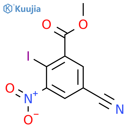 Methyl 5-cyano-2-iodo-3-nitrobenzoate structure