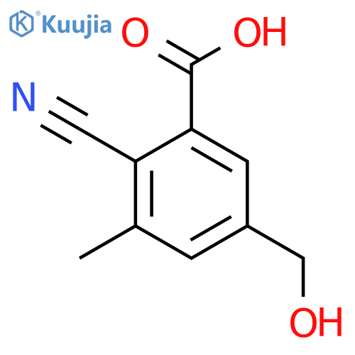 2-Cyano-5-hydroxymethyl-3-methylbenzoic acid structure