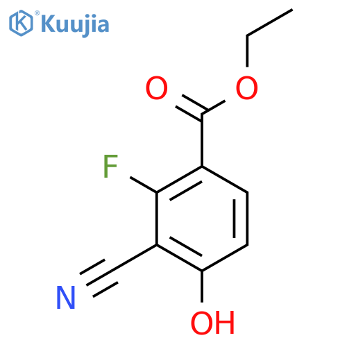 Ethyl 3-cyano-2-fluoro-4-hydroxybenzoate structure