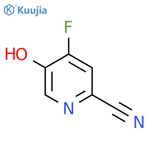 4-Fluoro-5-hydroxypicolinonitrile structure