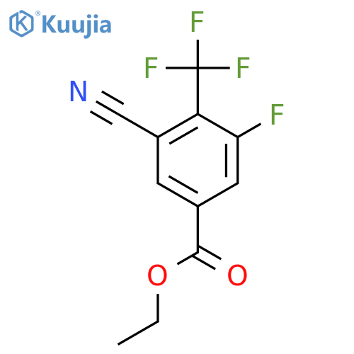 Ethyl 3-cyano-5-fluoro-4-(trifluoromethyl)benzoate structure