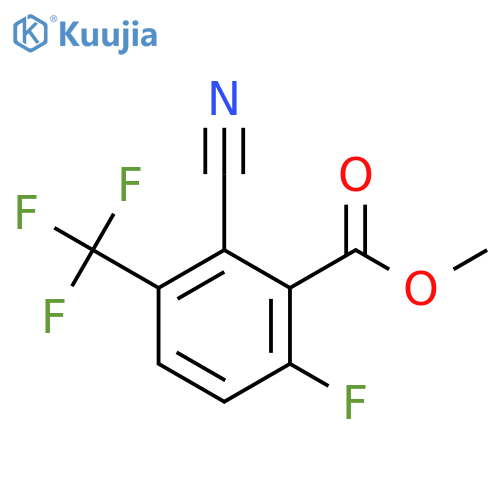 Methyl 2-cyano-6-fluoro-3-(trifluoromethyl)benzoate structure