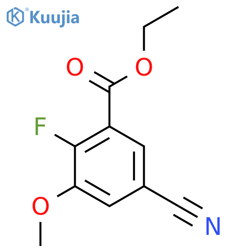 Ethyl 5-cyano-2-fluoro-3-methoxybenzoate structure