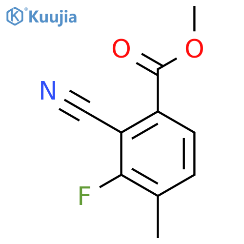 Methyl 2-cyano-3-fluoro-4-methylbenzoate structure