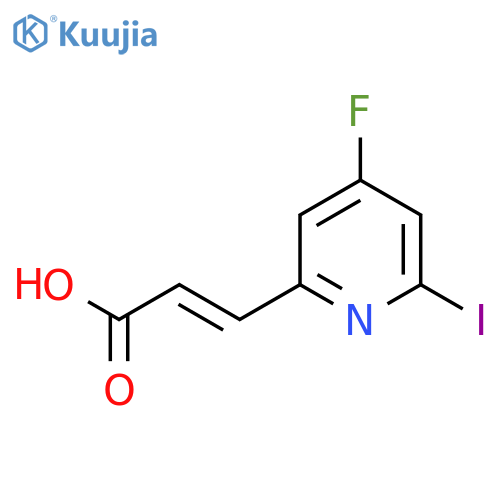 4-Fluoro-2-iodopyridine-6-acrylic acid structure