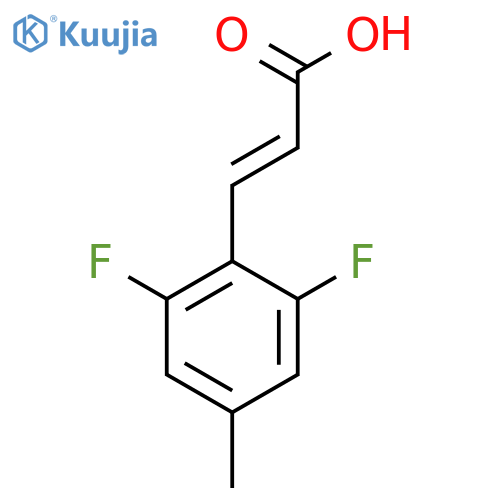 2,6-Difluoro-4-methylcinnamic acid structure