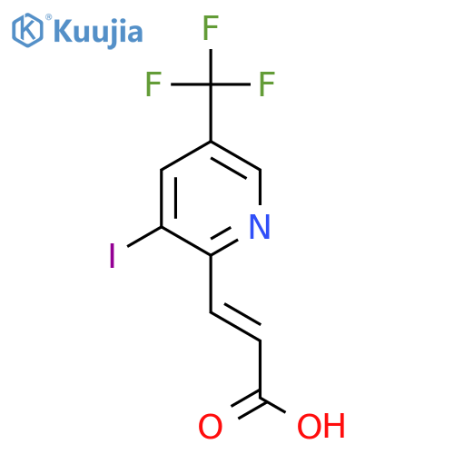 3-Iodo-5-(trifluoromethyl)pyridine-2-acrylic acid structure