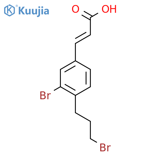 3-Bromo-4-(3-bromopropyl)cinnamic acid structure