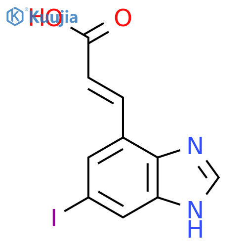 (E)-3-(6-Iodo-1H-benzo[d]imidazol-4-yl)acrylic acid structure