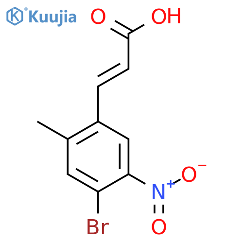 4-Bromo-2-methyl-5-nitrocinnamic acid structure