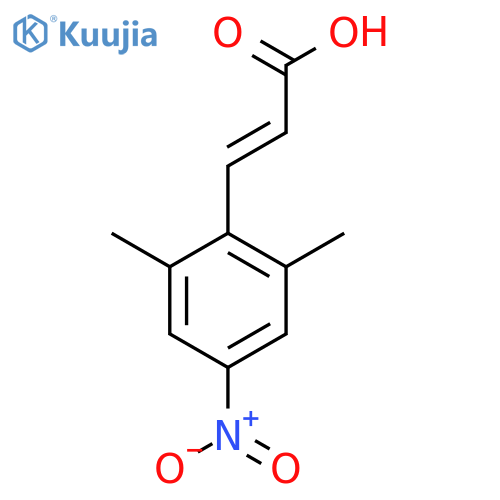 2,6-Dimethyl-4-nitrocinnamic acid structure