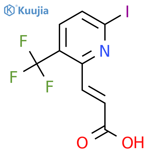 6-Iodo-3-(trifluoromethyl)pyridine-2-acrylic acid structure
