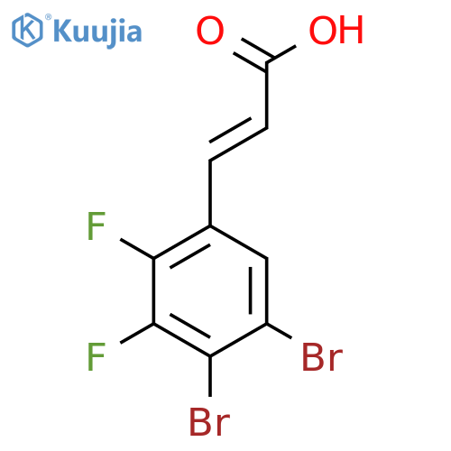 4,5-Dibromo-2,3-difluorocinnamic acid structure