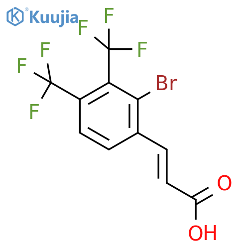 3,4-Bis(trifluoromethyl)-2-bromocinnamic acid structure
